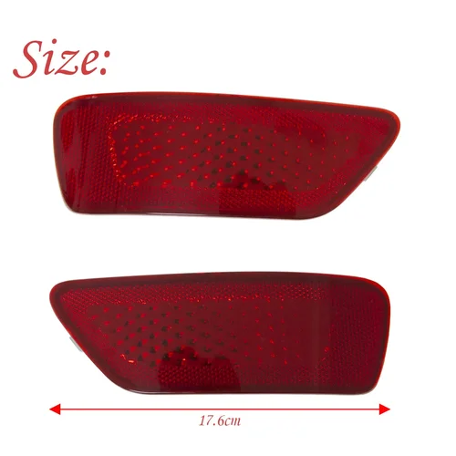 Imagen 2 del producto Cubierta de luz reflectora de parachoques trasero rojo 57010720AC para Jeep Compass Grand Cherokee Dodge Journey 2011-2021