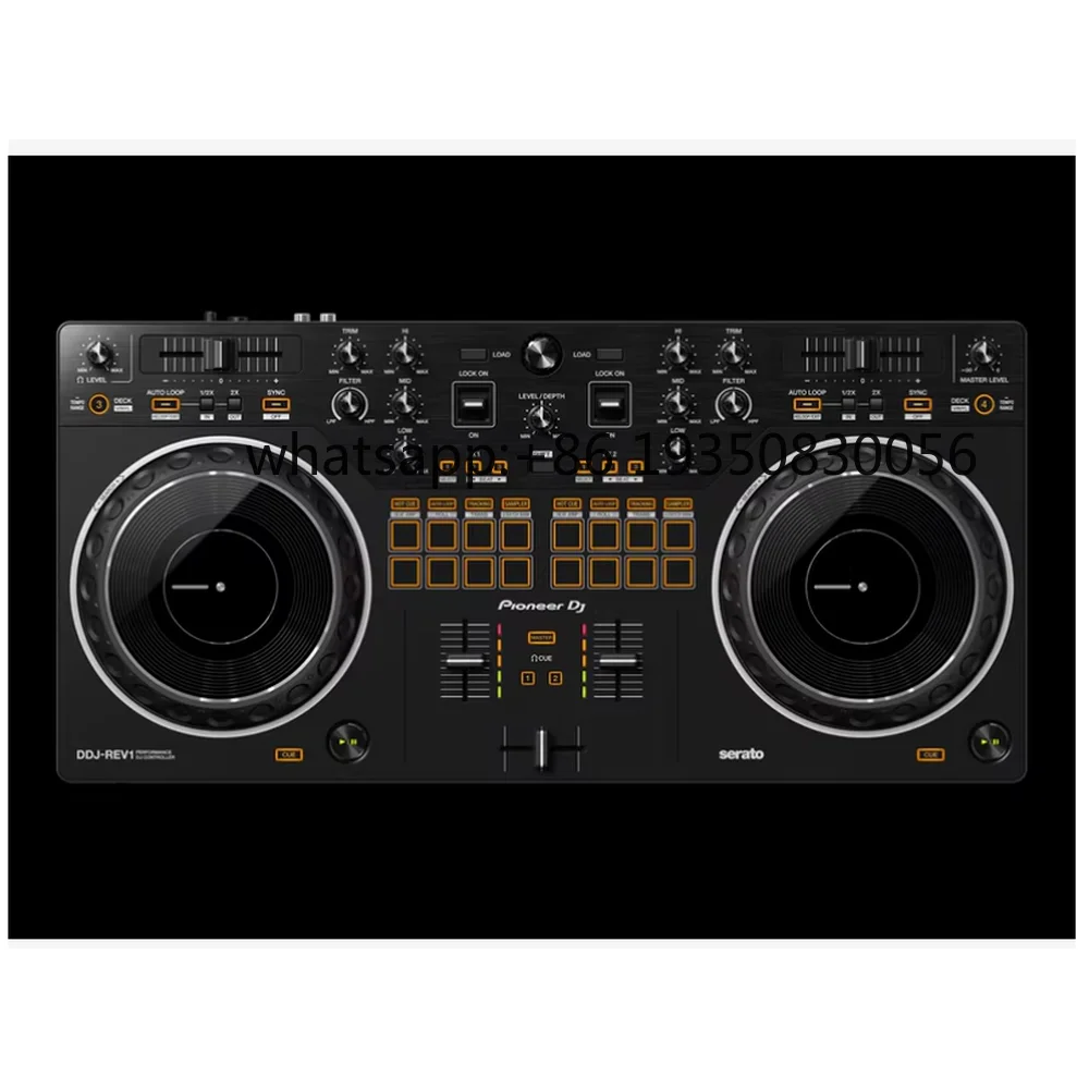 Controlador Serato de 2 Canales Pioneer DJ DDJ-REV1 |   Rascador Profesional de Nivel Básico, Alimentado por USB, Portátil |   Serato DJ Lite |   Para Prácticas en el Hogar