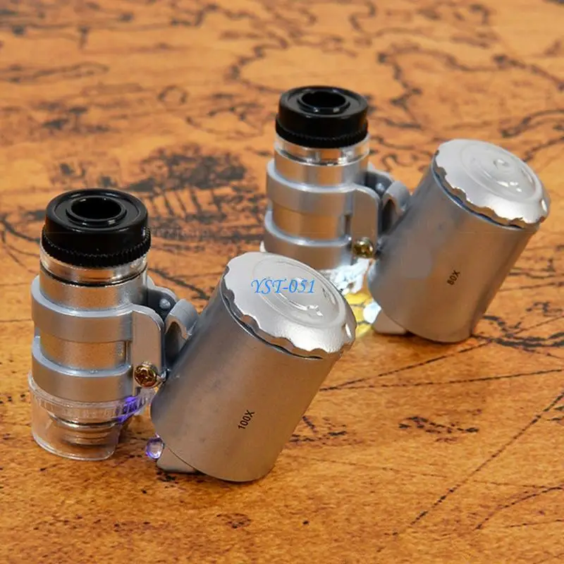 E15A 28g Magnifiers with 2 LED Bulbs and Fluorescent Detection Function