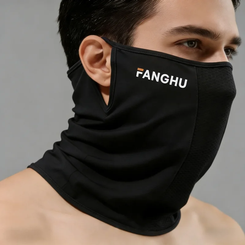Breathable Scarf Half Face Mask Summer Quick-drying Neck Gaiter Cover Hanging Ear Sun Protection Bandana Neckerchief Headwear