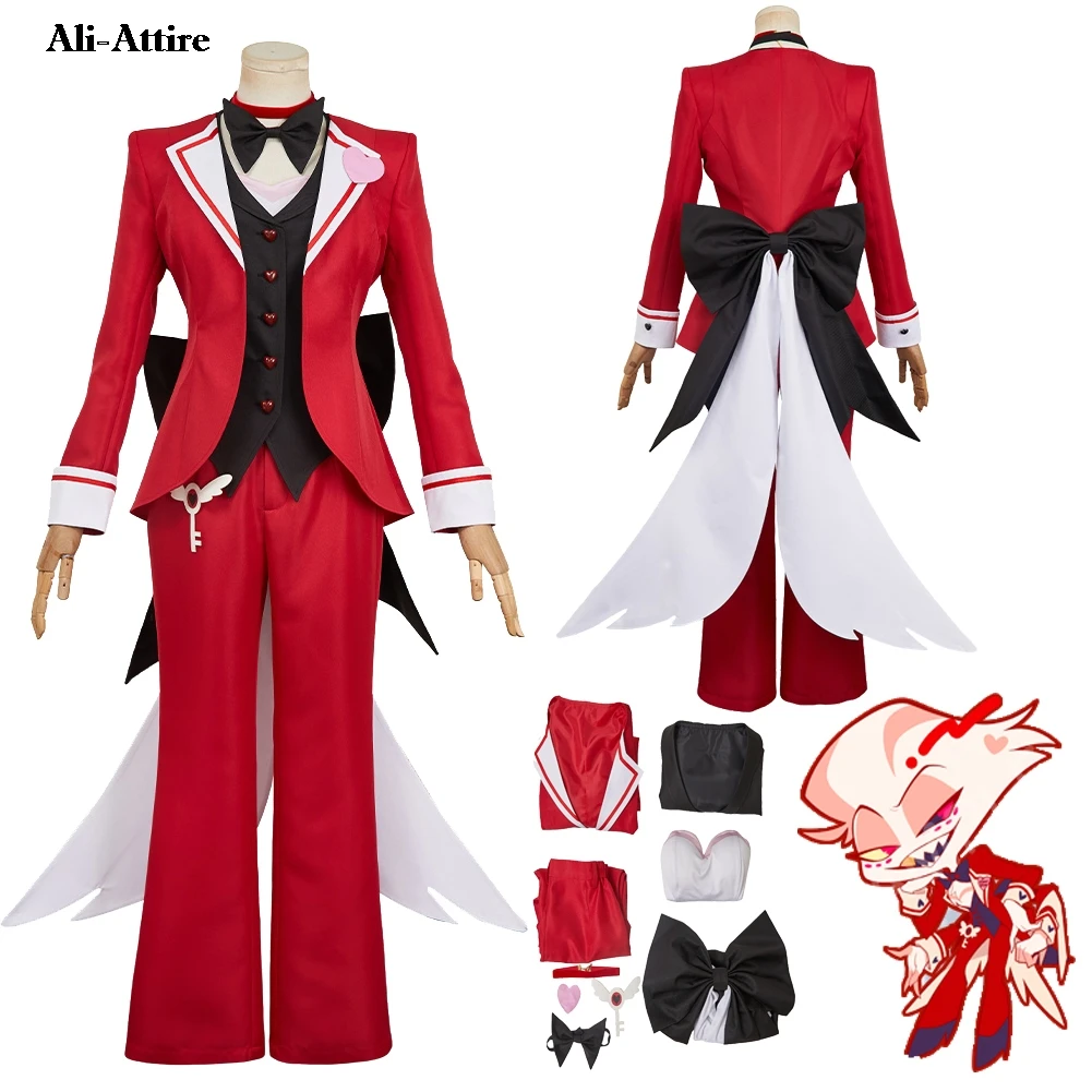 تلفزيون الجحيم نان تأثيري الملاك الغبار السراويل قميص الملابس للنساء الكبار حفلة تمويه هالوين زي كرنفال الزي الدعاوى #1