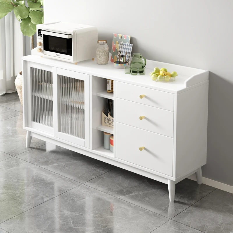 Storage Kitchen Cabinet Sideboard Mobile Cabinet Tall Dining Room Laden Sideboard Locker Glass Meuble Cuisine Indoor Decoration