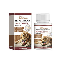 80 Count Calcium Tablets for Dogs - Essential Vitamin & Nutritional Supplement for Oral Health and Dietary Wellness
