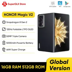 Global Version Honor Magic V2 5G Foldable LTPO OLED 120Hz Display 7.92