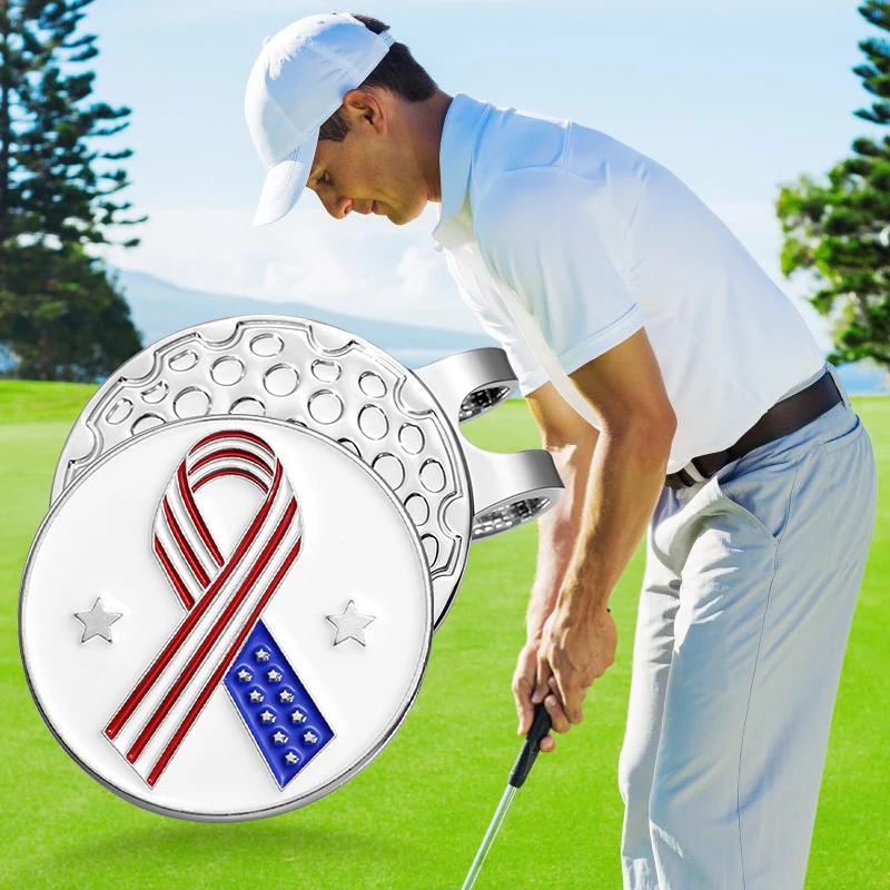 Klip topi Golf magnetik, penanda bola Golf logam untuk hadiah, topi bisbol, aksesori dekoratif, Klip Untuk Teman