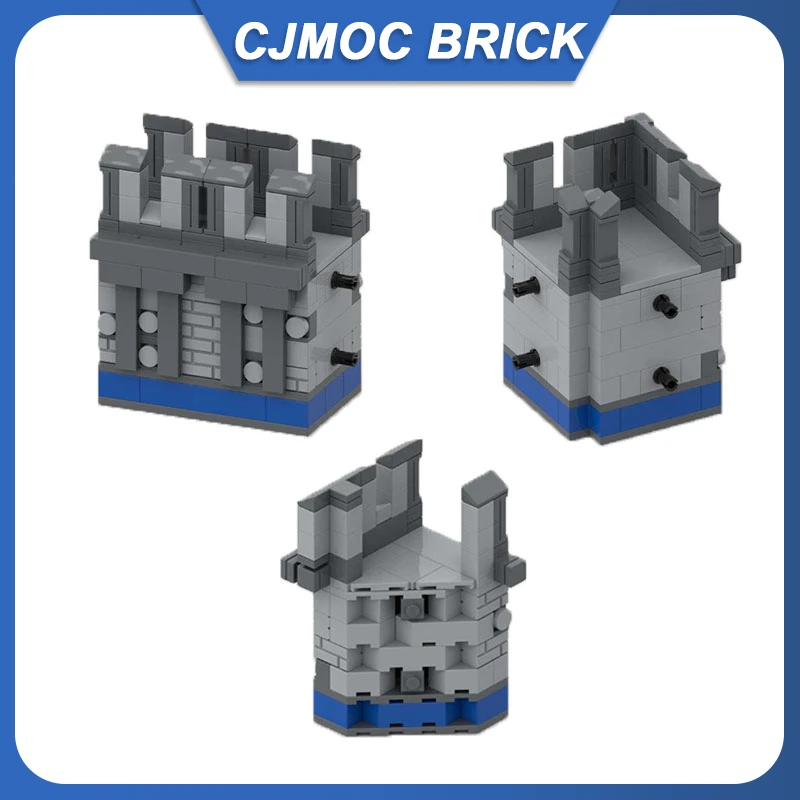 

MOC Medieval stone Wall Tower Corner Straight Connecting Part Technology Gifts Holiday Assemble Children Toys Suit MOC-66744