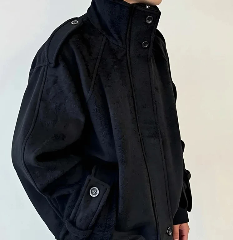 

Elegant Single-Button Pure Color Women's Jacket Fashionable Commute Style Polyester