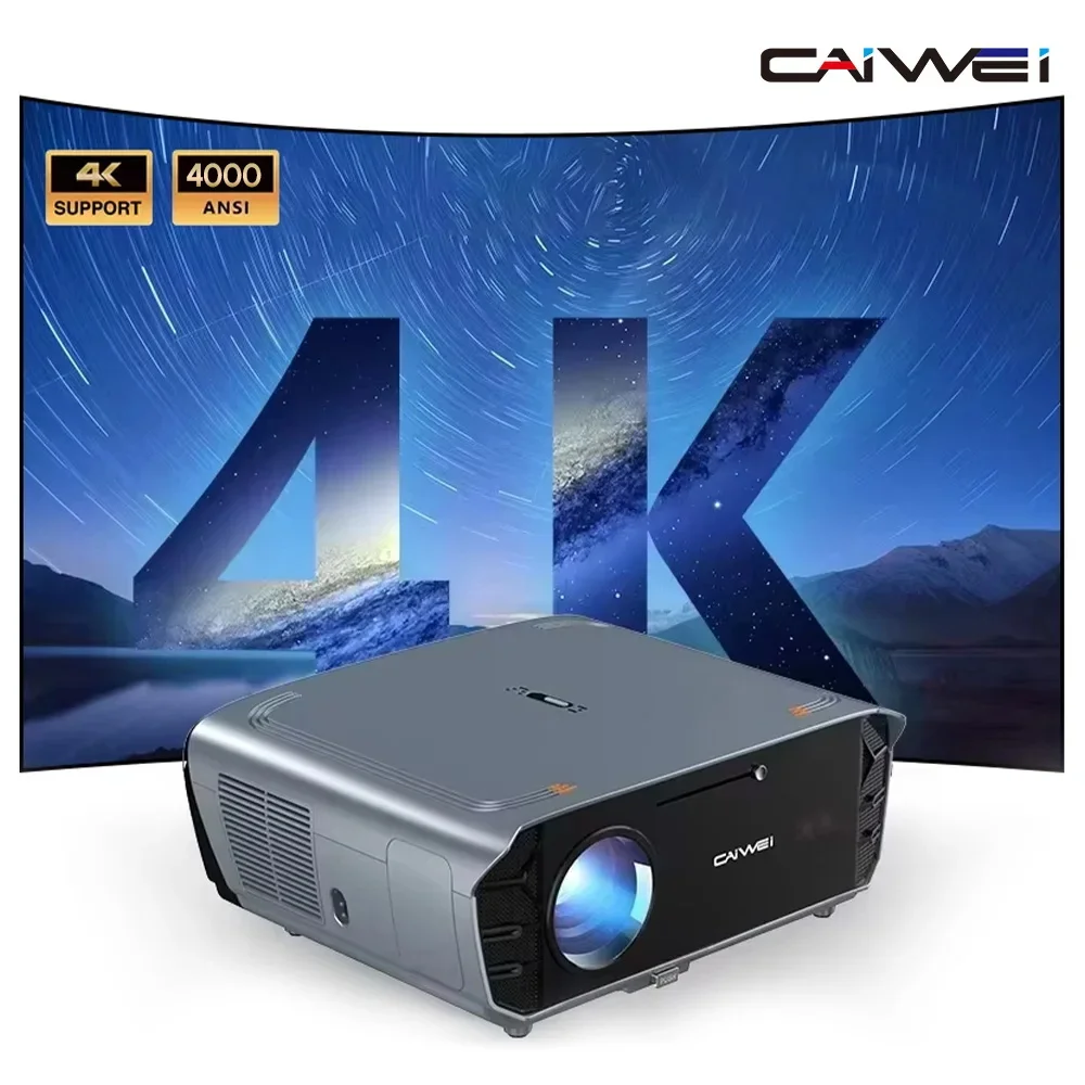 

CAIWEI S7 + 1080P Full HD 4K Поддержка проектора Автофокус Google TV Домашний кинотеатр Видеотеатр Умные проекторы Портативные уличные