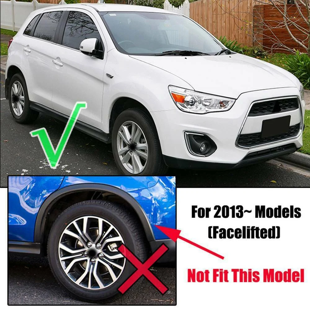 4Pcs Car Mud Flaps Mudguard Fenders for Mitsubishi ASX Outlander Sport 2013-2015