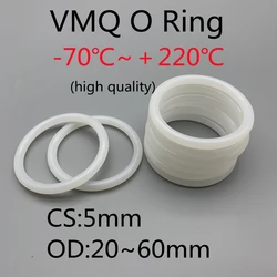 20 pz Silicone O Ring Rondella di Tenuta Rosso VMQ O-ring guarnizioni idrauliche Resistente All'olio Ad Alta Temperatura Oring Assortimento Kit CS5