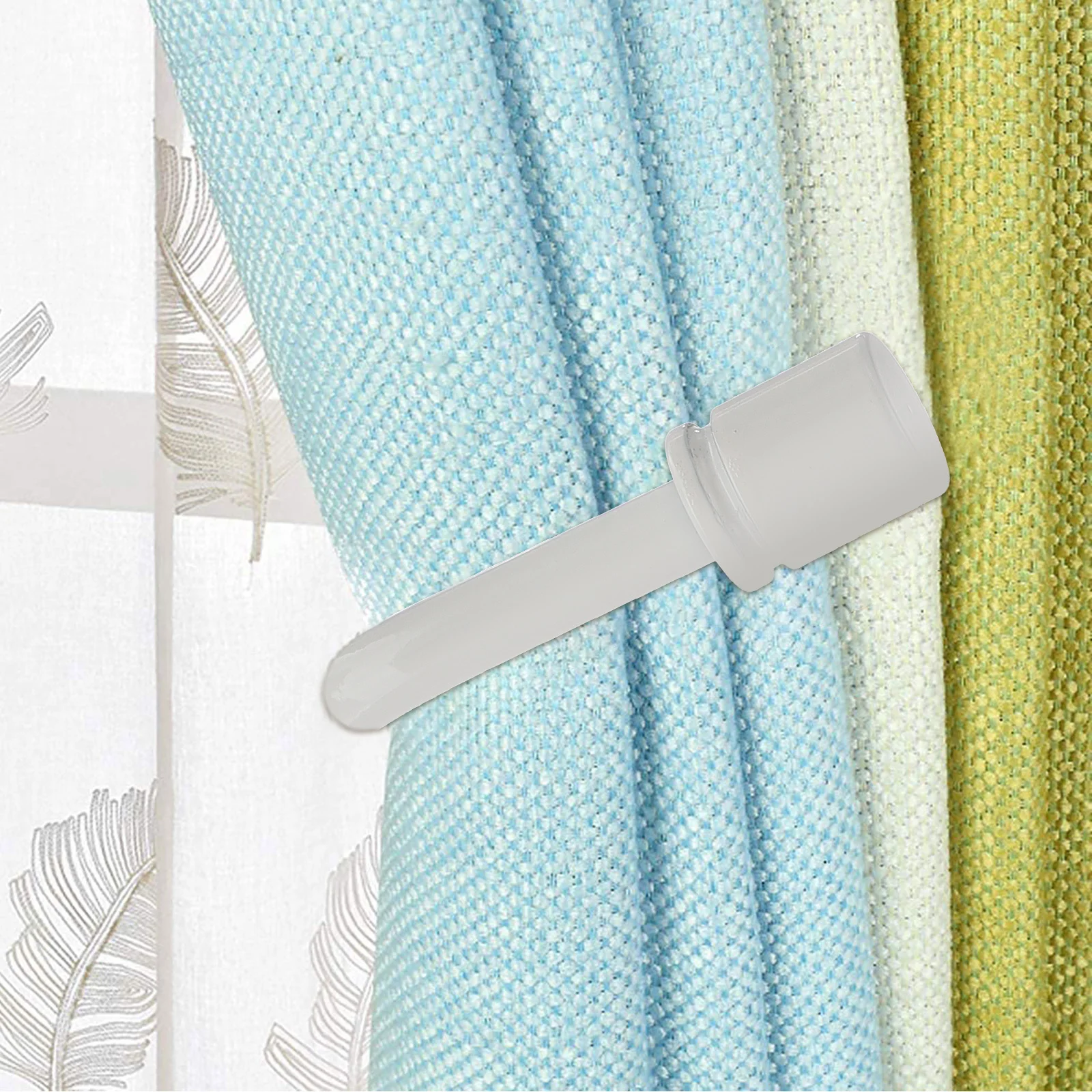 

1 Pair U Shaped Wall Mounted Curtain Hooks Modern Home Decor Drapery Hanger For Windows Tassels Coats Multi Use Holder Wall Hook
