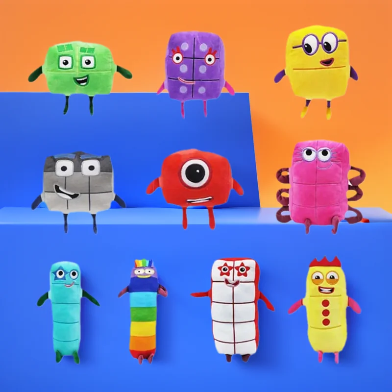 

Cartoon Number Plush Doll Toys Educational Stuffed Movie Anime Kids Early Childhood Birthday Christmas Gift