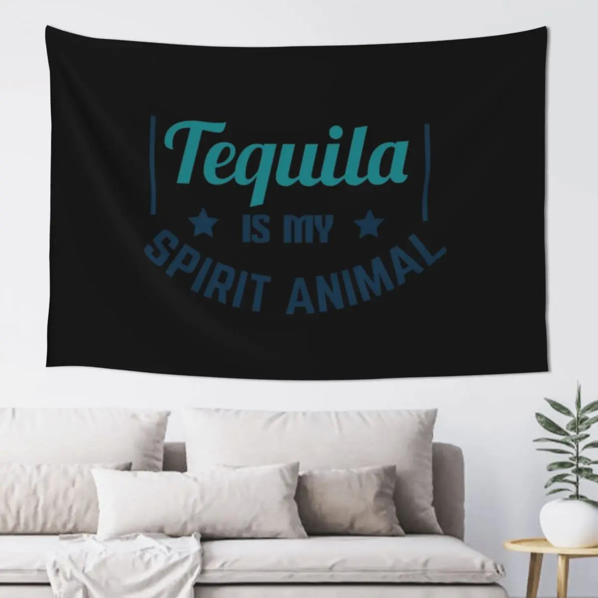 Tequila is my spirit animal Tapestry Decorative Wall Outdoor Decoration Christmas Decoration Tapestry