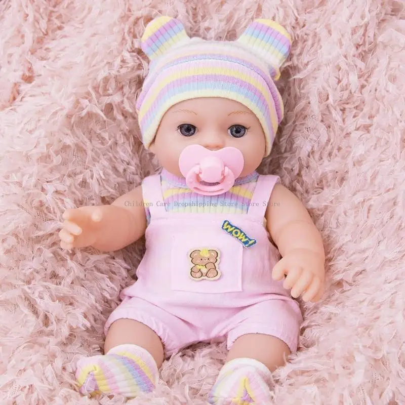 Regorns Reborns Caucasian Dolls Life Like Baby Girl Doll Education Toy 30 ซม.