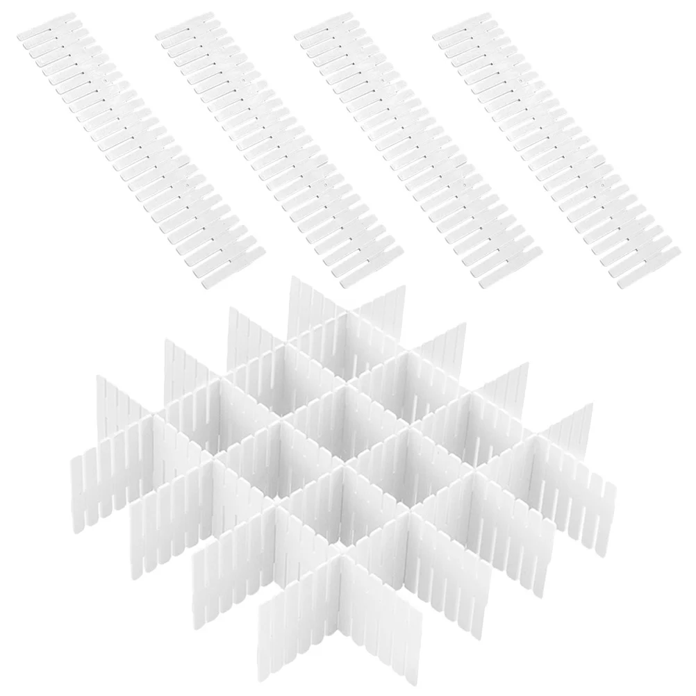 12 قطعة فواصل أدراج شبكة فرعية قابلة للتعديل منظم بلاستيكي لخزانة مضمد لتقوم بها بنفسك تخزين صندوق جوارب منزلي فاصل أشتات #4