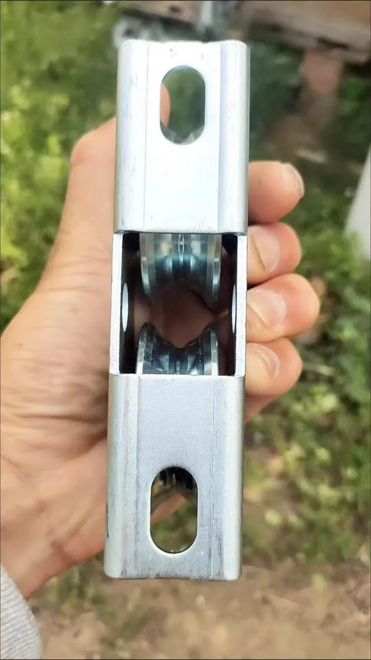 Dia60mm Sliding Door Courtyard Track Roller Gate V Pulley Window Wire Rope Double Wheel