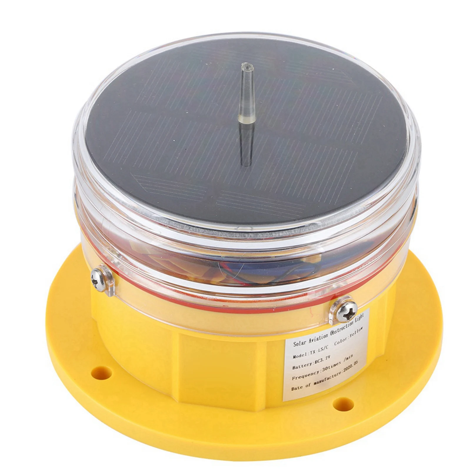 

Barge Safety Beacon Light Solar Power Sidelight IP68 LED Ship Marine Dock Barge Safety Beacon Flashing Light 360° Lighting