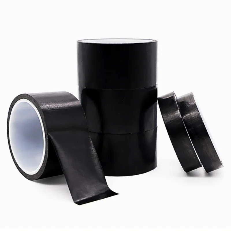 10M/Rolls Black PTFE Te-Flon Tape High Temperature Resistant 300 Degrees Vacuum Machine Packaging Sealing Insulating Tape