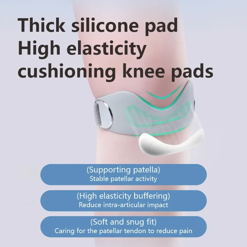 1pc/2pcs Cushion Pressure Knee Pads Patella Strap Adjustable Sport Knee Wrap Soft Pressurize Knee Patella Support Jumpers Knee - view 4