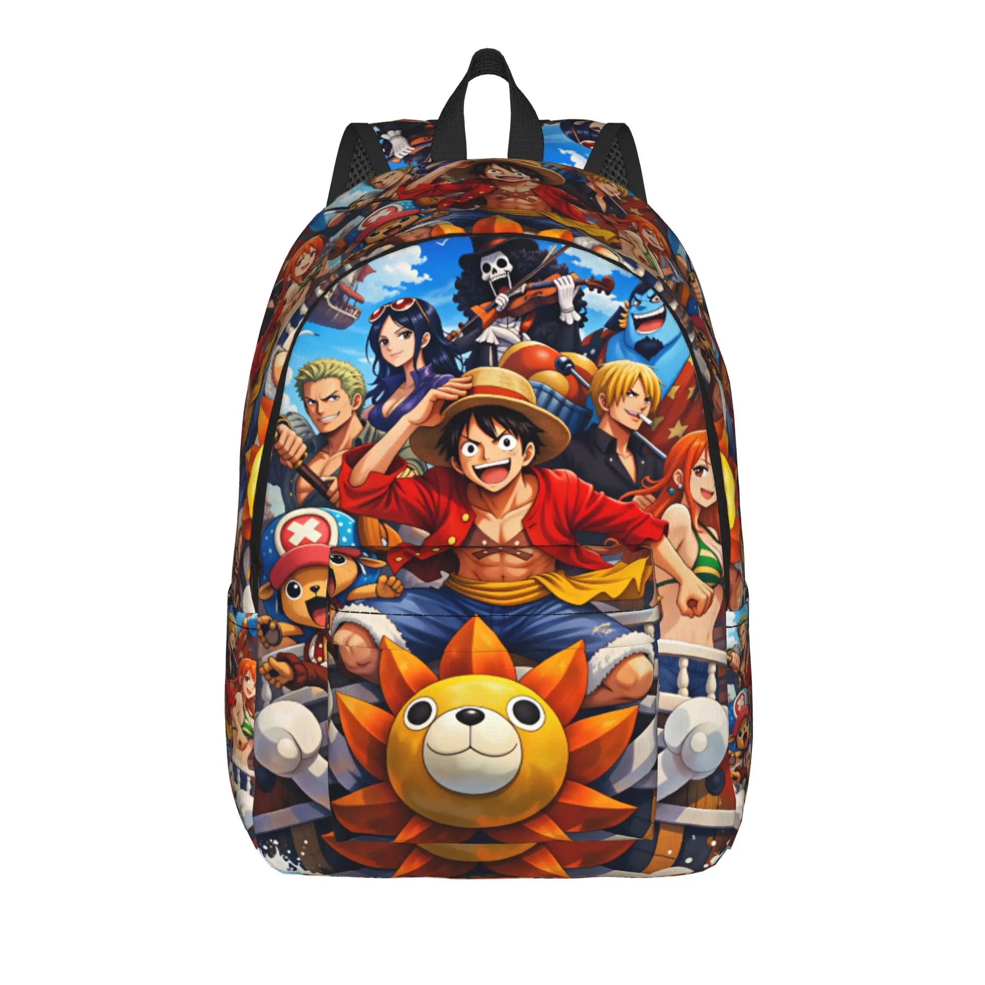 Ones Pieces Backpack  Casual Backpacks Teen Daily Pattern High School Bags Custom Rucksack