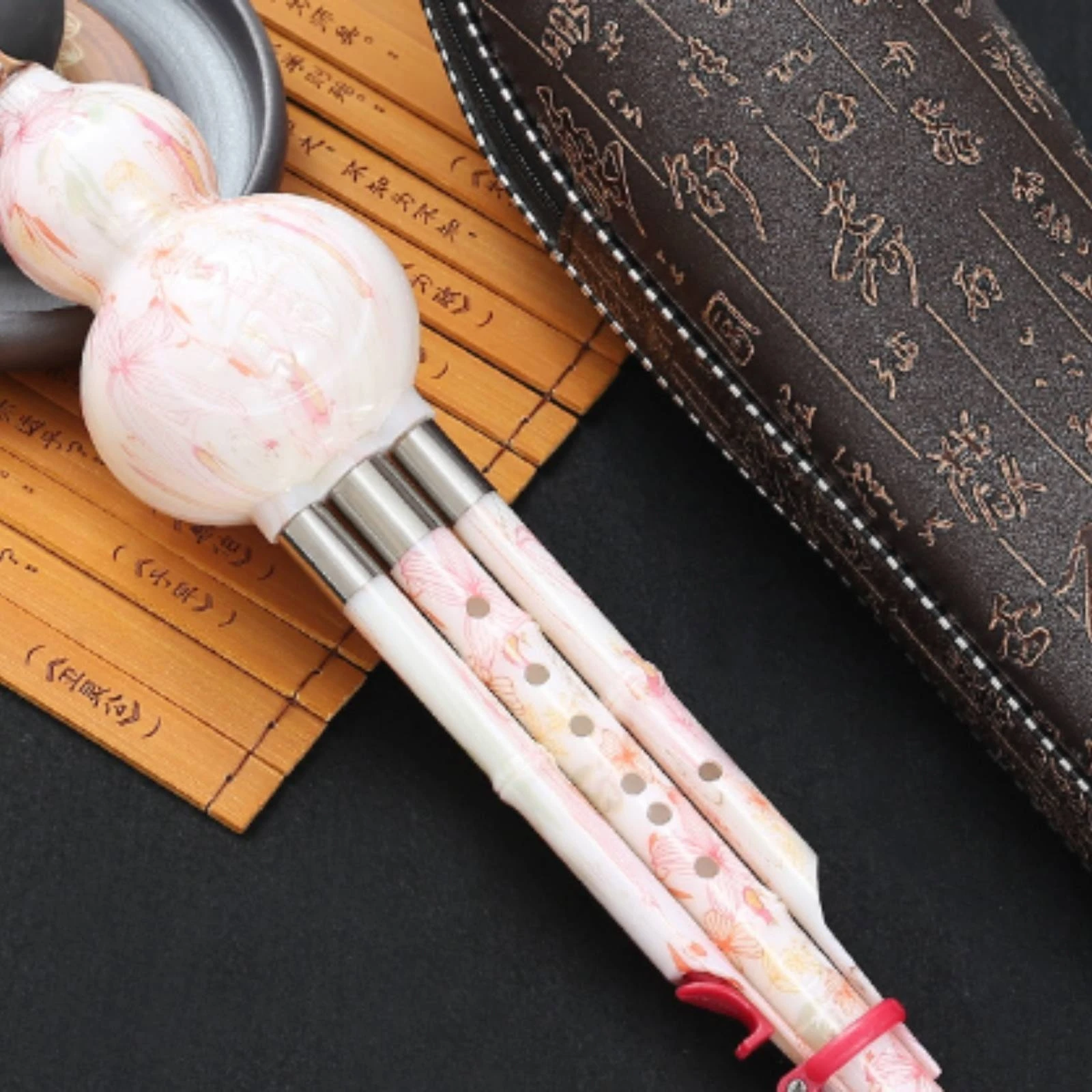 Hulusi Traditional Hulusi with Bamboo Pipes Gourd Flute Elegant Chinese Flute Polished for Beginners, Practice, Music Class