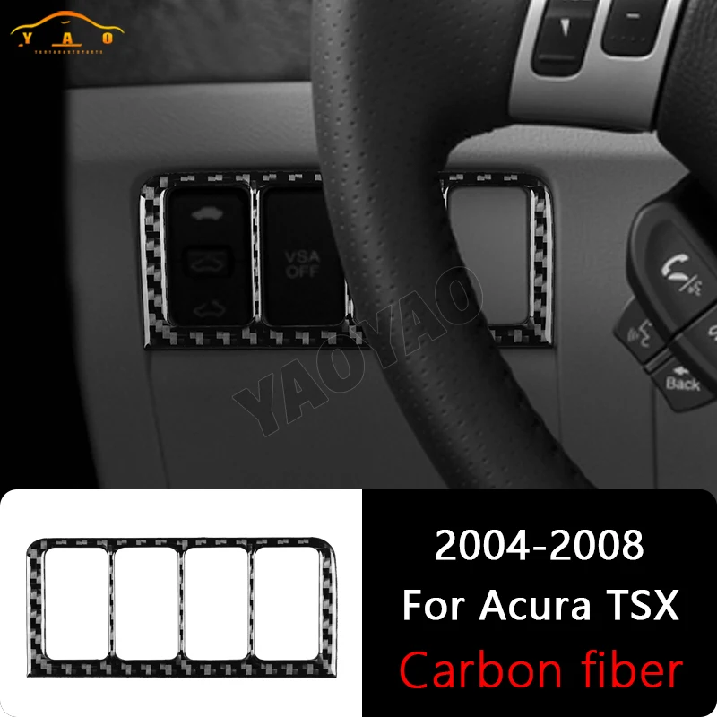 

Carbon Fiber For Acura TSX 2004 2005 2006 2007 2008 Trunk Switch Forged Carbon Accessories Interior Stickers