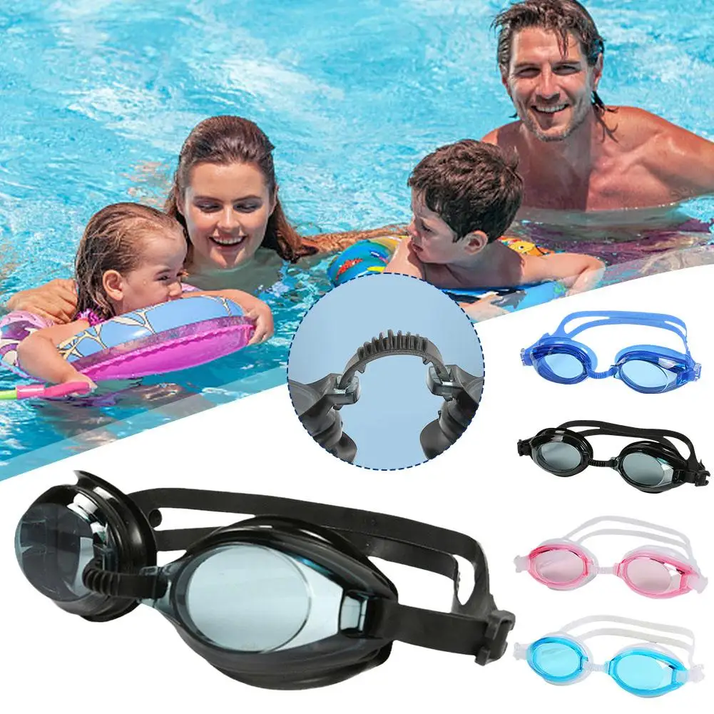 Anti-fog Uv Lens Men Women Waterproof Professional Swimming Silicone Adjustable Goggles Adult K6o2