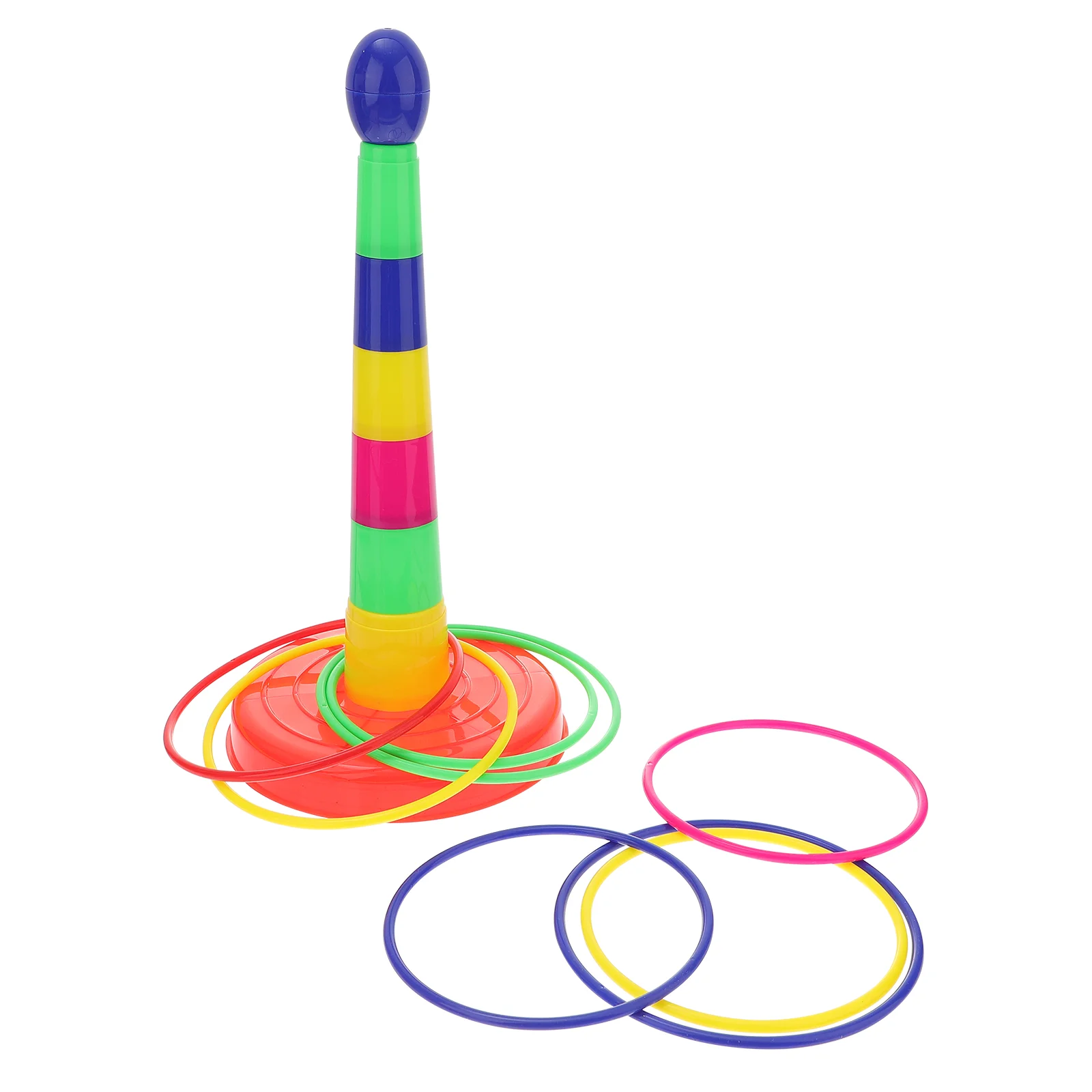 

Parent-child Colorful Plastic Ring Toss Game Set (Random Color) Children toss game set Parent-child toss game