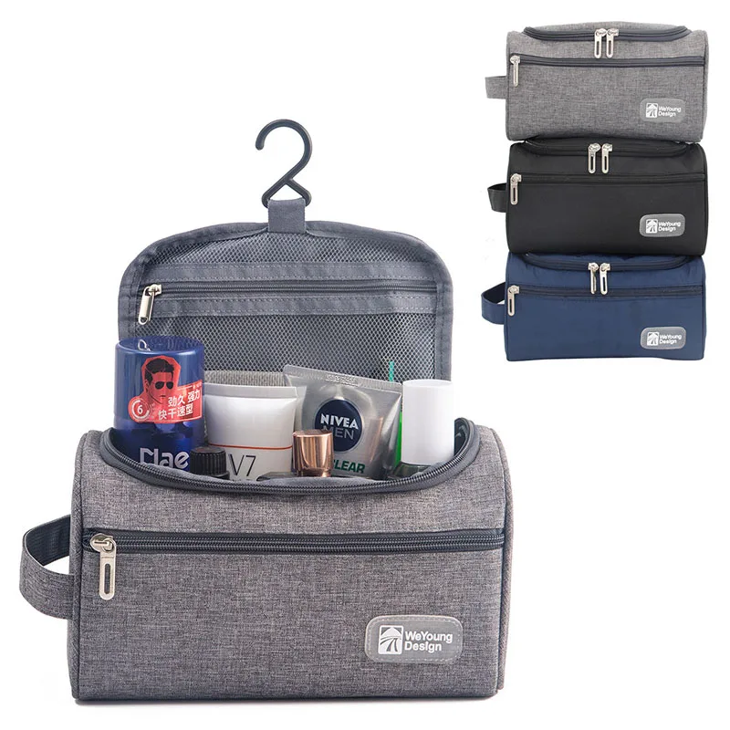 

Waterproof Men Hanging Makeup Bag Oxford Travel Organizer Cosmetic Bag For Women Necessaries Make Up Case Wash Toiletry Bag