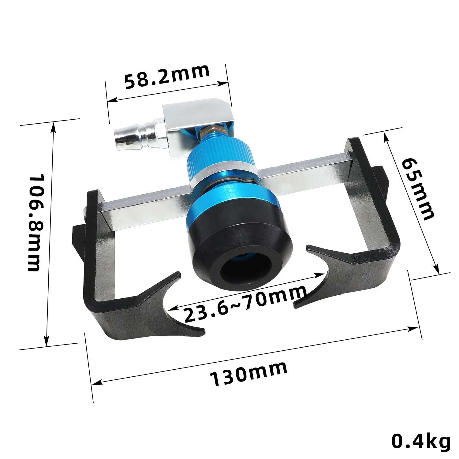 Universal Pneumatic Pressure Bleeder Tool Set Brake and Clutch Bleeding System Tool Brake Clutch Oil Change Replacement Adapter