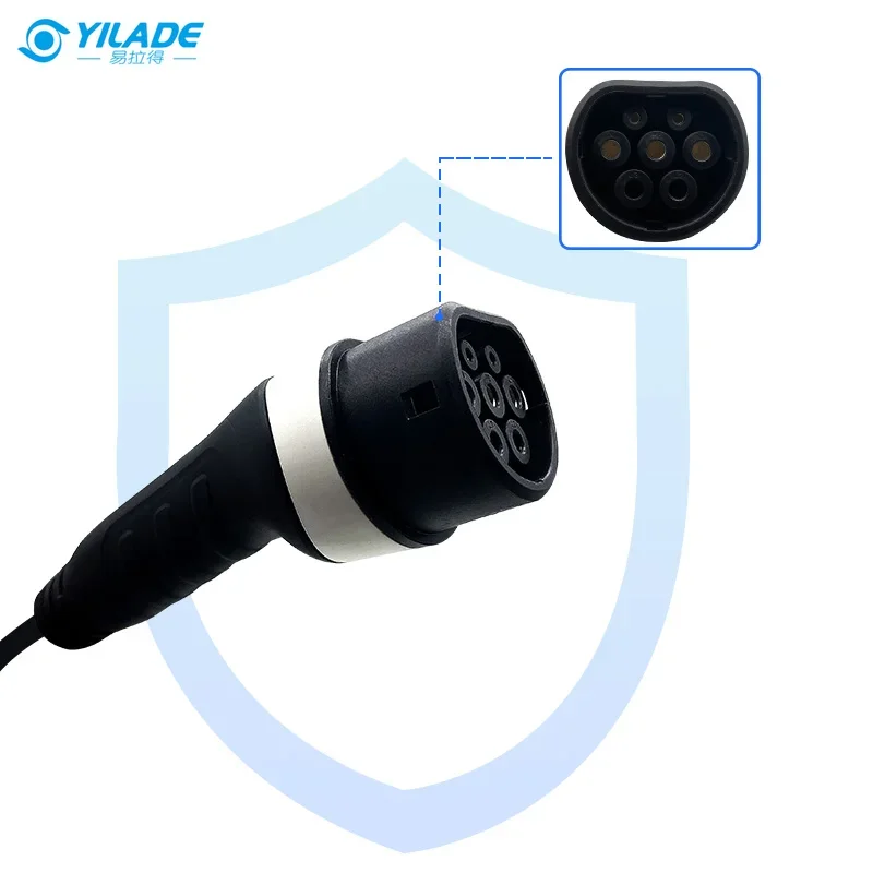 Type 1 American Standard EV Charging Cable Portable EV Charger 7KW EV Charging Cable For Industrial