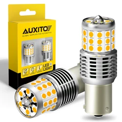 AUXITO 2Pcs BAU15S PY21W BA15S P21W 1156 LED Bulb Canbus No Hyper Flash Amber Super Bright 7440 W21W WY21W LED Turn Signal Light