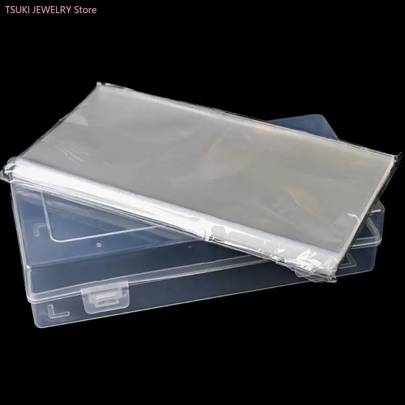 62KE 100 個透明通貨スリーブマネーホルダーボックス紙幣収納ケースコレクターや紙幣愛好家向け