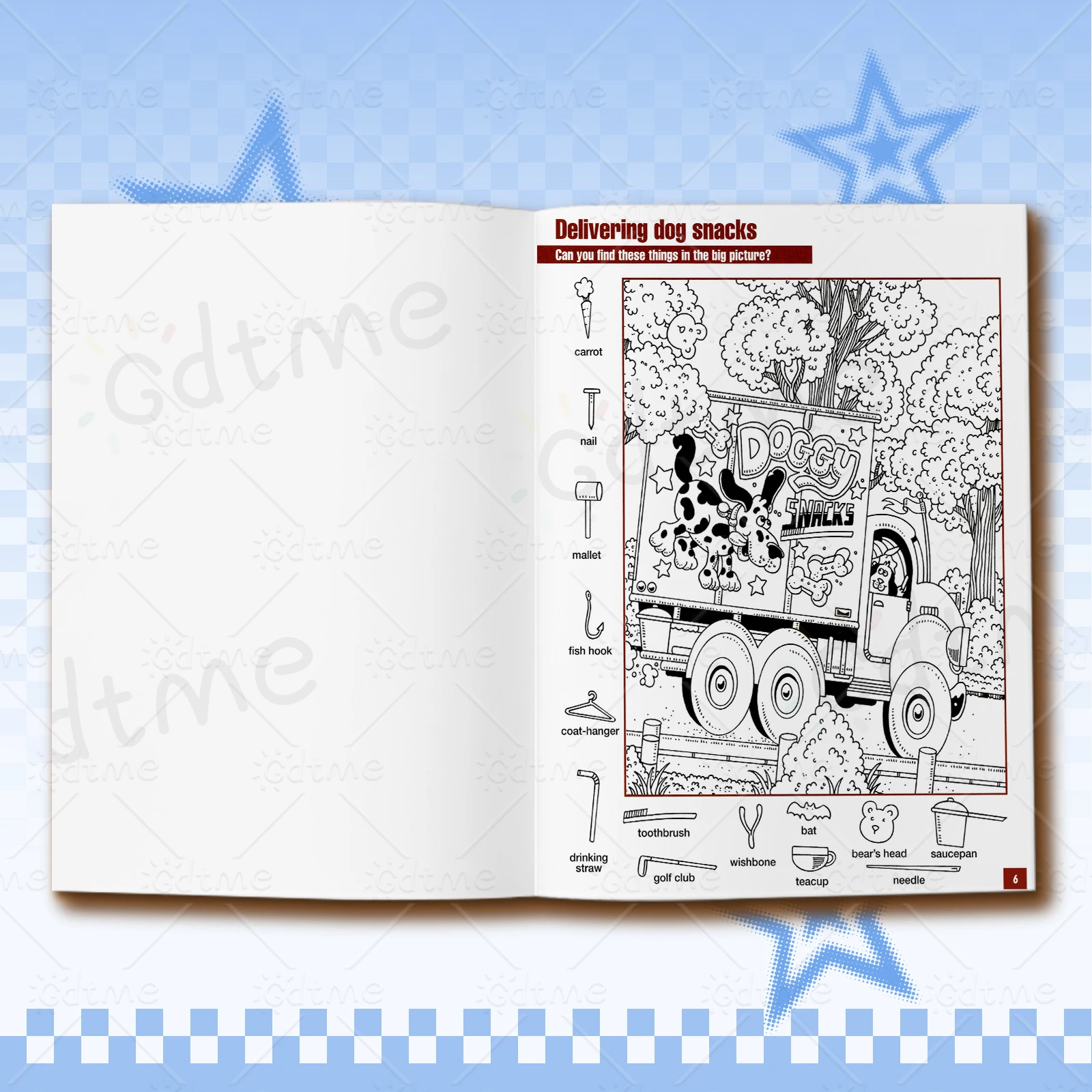 Versteckte Bilder: Konzentrationsfähigkeiten entwickeln mit einem Bildbuch mit versteckten Objekten für Erwachsenen-Malbücher, pädagogisches Graffiti-Malbuch – Detail 8