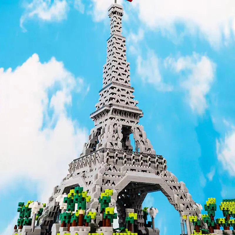 

1890 Pieces of Romantic Eiffel Tower Building Blocks Set, World-Famous Architectural Educational Toys, Miniature Scenery 3D Puzzle