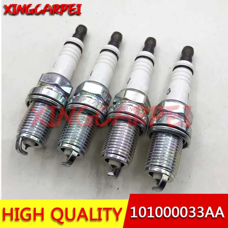 4шт. 101000033 Свеча зажигания AA BKUR6ET-10 для Audi A3 A4 A6 90/100 VW Golf Beetle Magotan 101000051 AA BKUR6ET10 2397 Свечи зажигания