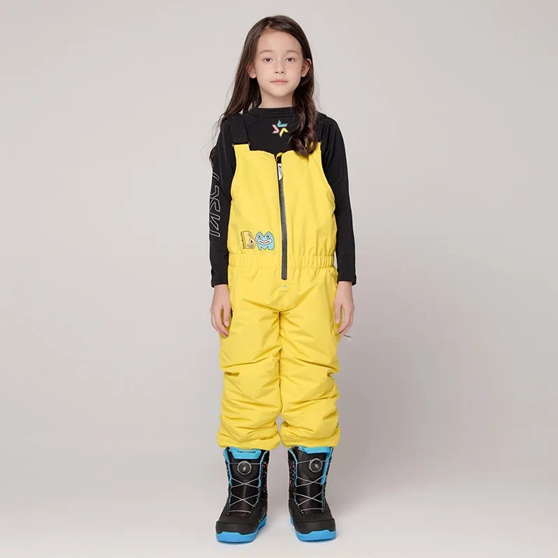 LDSKI Kid's Ski Pants Warm Waterproof Comfortable Elastic Shoulder Straps Snowboarding Outdoor Winter Snow Sports Bib Overalls