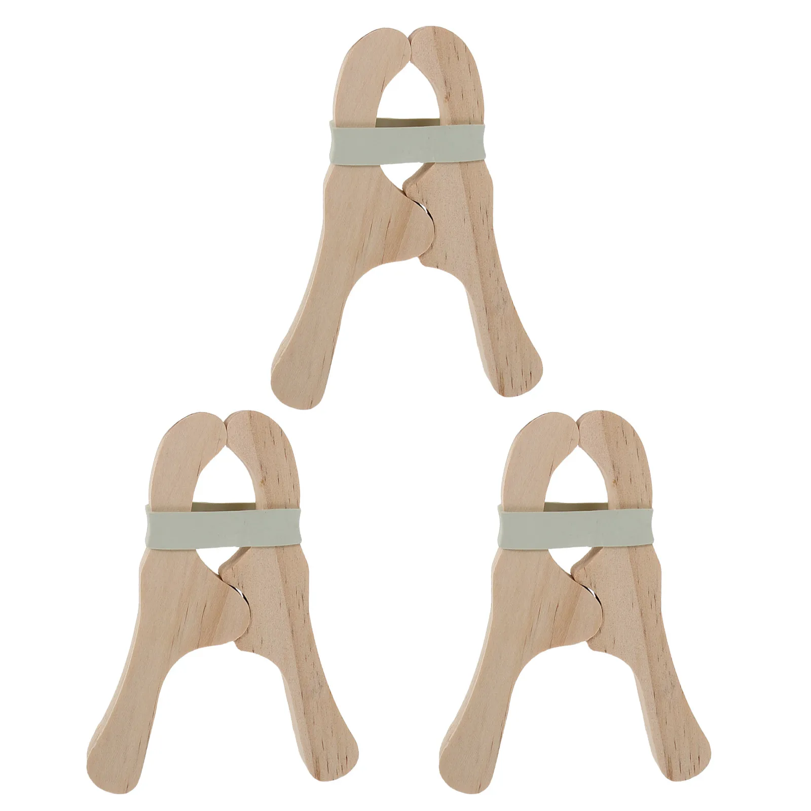 

Набор из 6 деревянных зажимов для строительных игр, Монтессори, для детских ролевых игр, для создания укреплений, аксессуары для творческих игр ручной работы