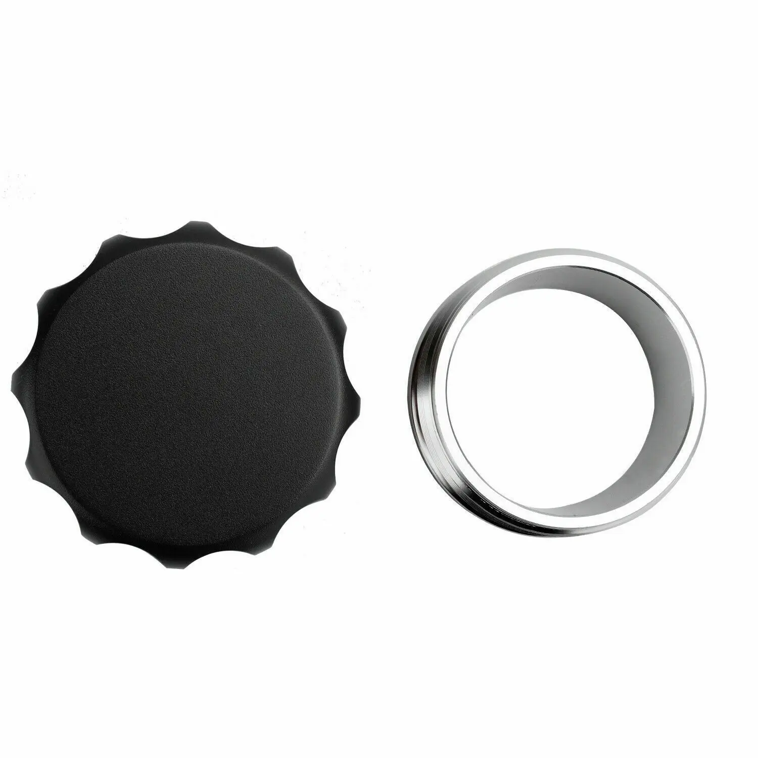 3-Inch 76mm welded to aluminum filler cap, black
