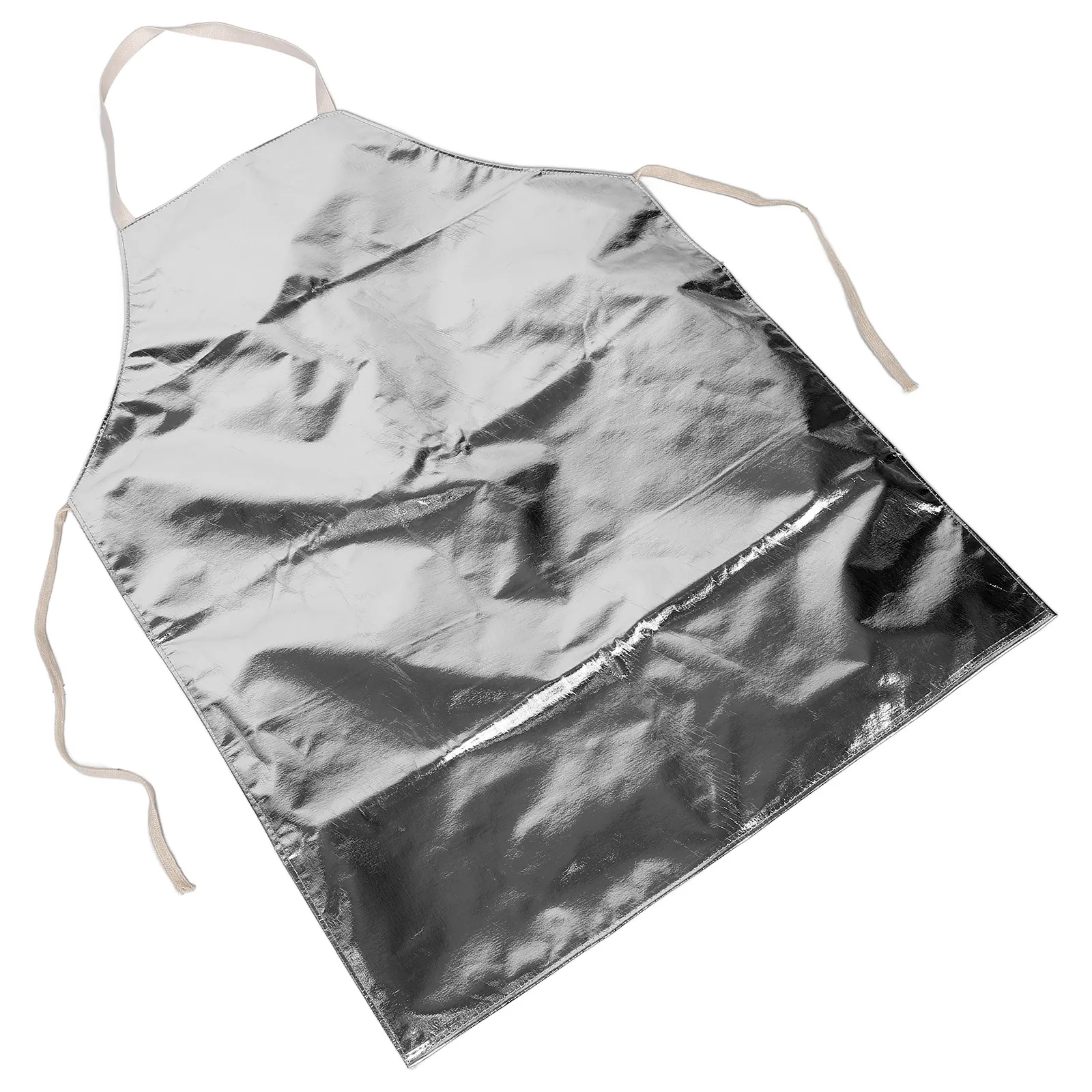 Avental à prova de fogo, folha de alumínio, à prova de calor, grelhar, barbeiro, salão de beleza, trabalho de madeira, segurança, branco, masculino, proteção de oficina industrial