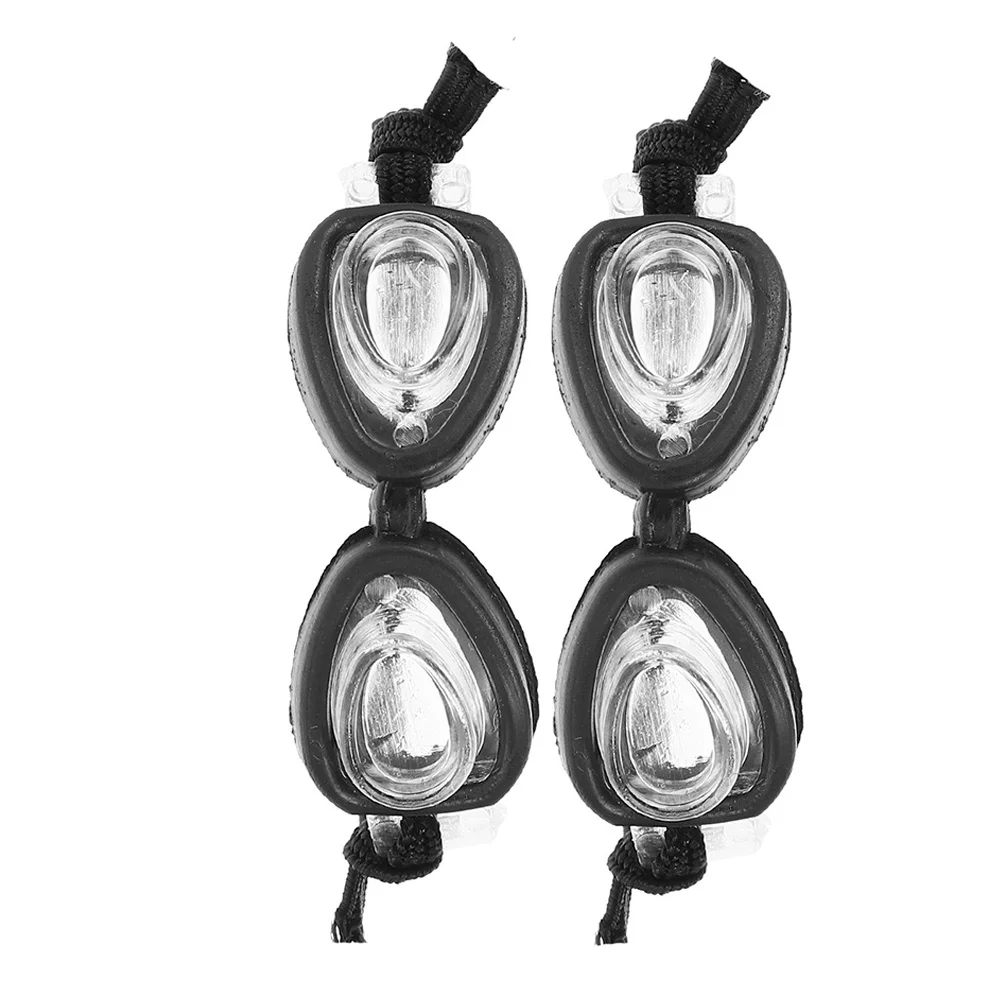 

2pcs Mini Swim Goggles For : Lightweight Portable Dress Up Accessories Realistic Swimming Eyewear Decor For Dollhouse