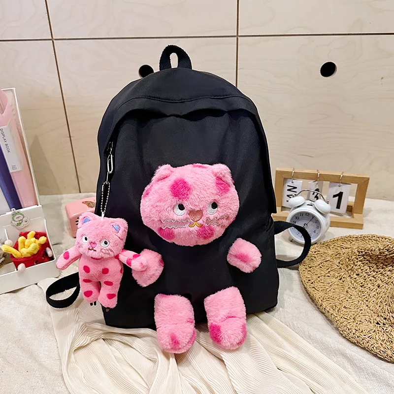 

Japanese ins small school-bag cute little pink bear cute cute backpack travel large capacity backpack back-to-school-anime ita