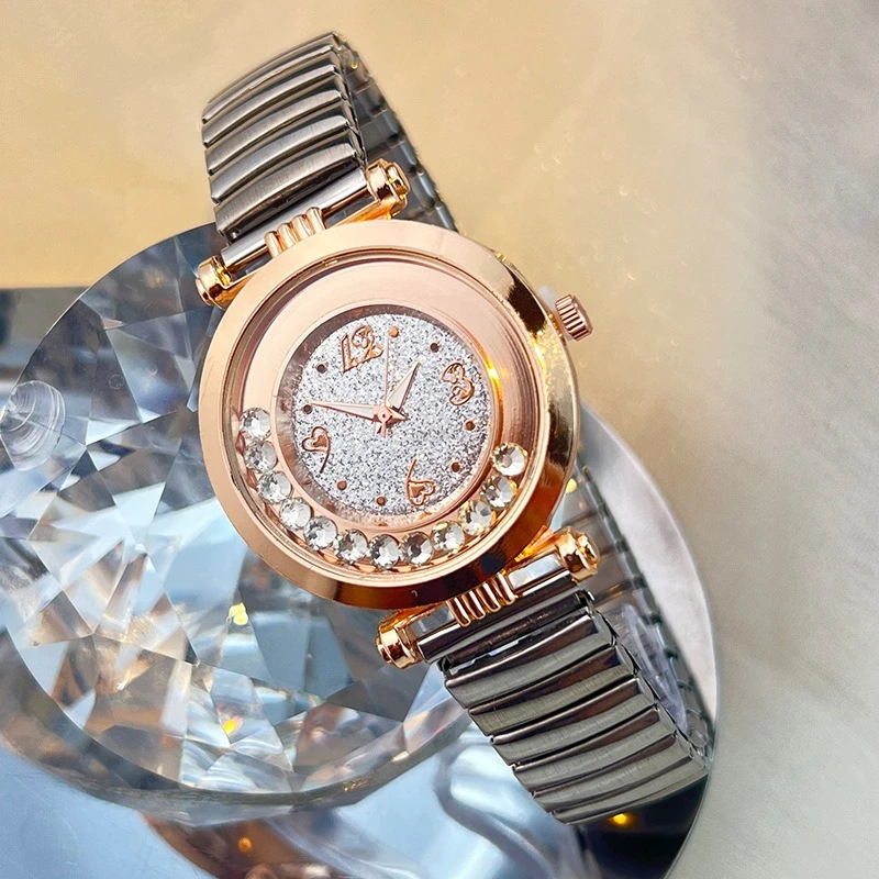 Новые женские часы с эластичной лентой Rolling Sand, наручные часы, ультратонкие модные кварцевые часы Reloj Mujer Montre Femme