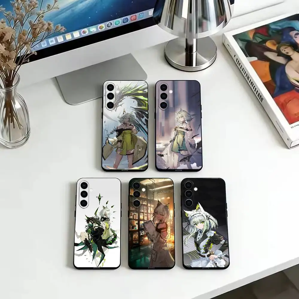 K-Kal'tsit A-Arknights  Phone Case Black Silicone Soft For Samsung Galaxy A73,A72,A71,A70,A53,A52,A51