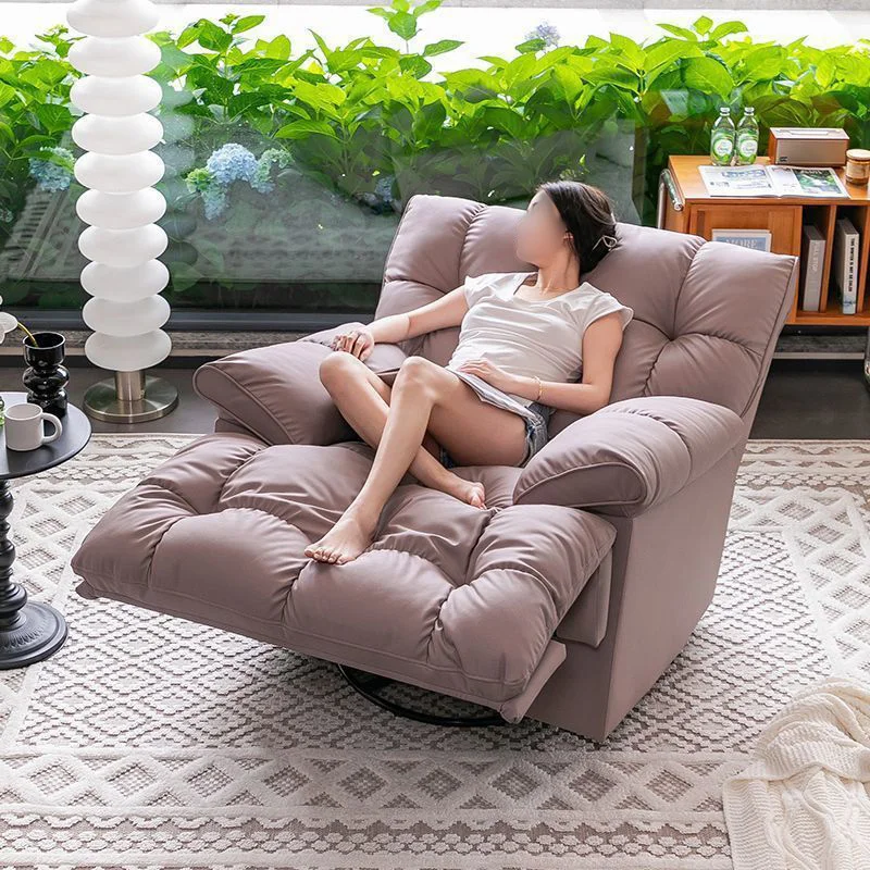 

Modern Swivel Recliner Chair Wide Soft Lounge Chair for Living Room Luxury Cozy Rocking Relaxing Sofa Chairs Office Accent Chair