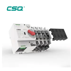 CSQ-Interruptores de Transferência Automática de Dupla Potência, 4P Din Rail ATS para PV e Inversor, Interruptores de Comutação Trifásicos, 400V, 63A, 100A 8 principais vendas comutador inversor - №7