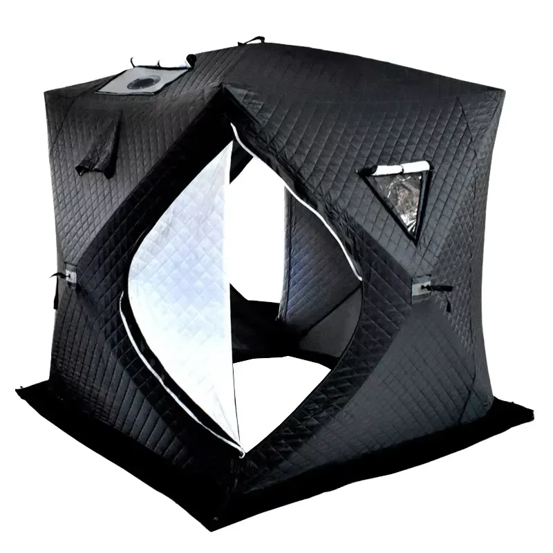 Automatic Pop up Sauna Tent 210D Oxford Cloth 3-Layer Thickened Portable 4-Season Outdoor Camping Tent for Heating Tent