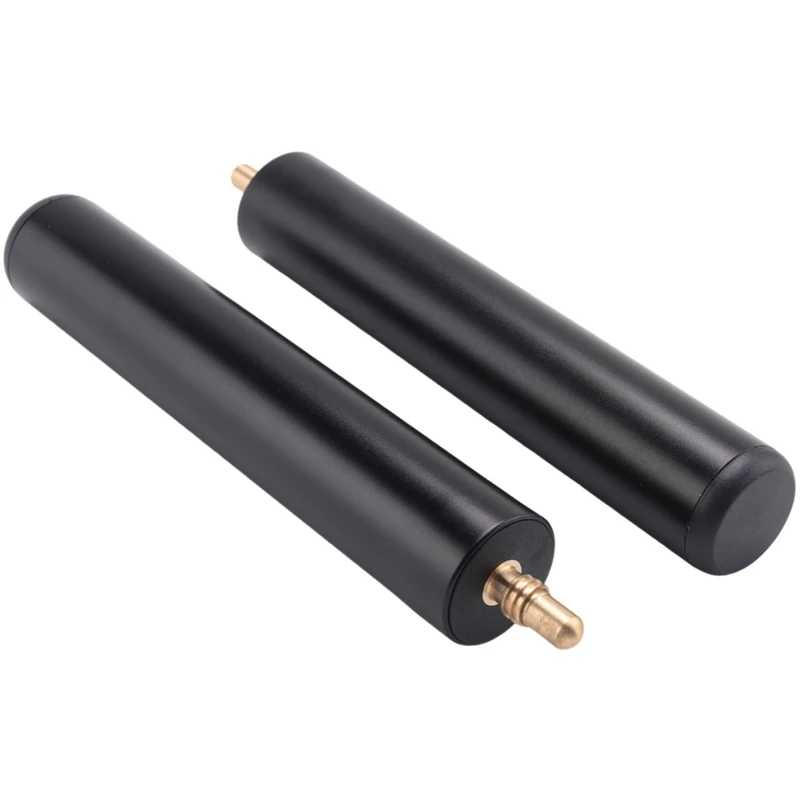 2PCS Cue Stick Extender  6Inch Billiards Pool Cue Extension For Billiard Cues Black