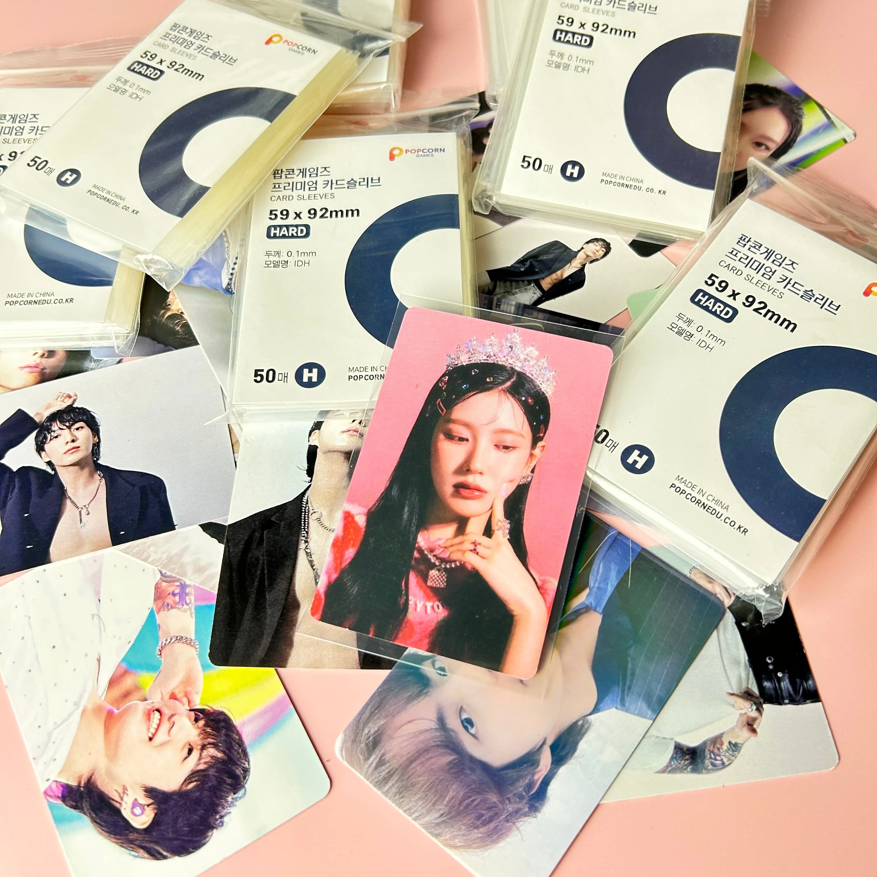 50pcs-hd-clear-anti-scratch-kpop-card-sleeves-cpp-hard-acid-free-film-for-popcorn-idol-game-football-korean-card-binder