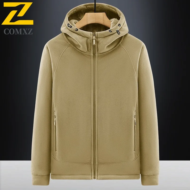 

COMXZ Autumn New Suede Jacket Men Casual Spring Autumn Thin Cardigan Zipper Collar Coat Mens Working Windproof Outerwear